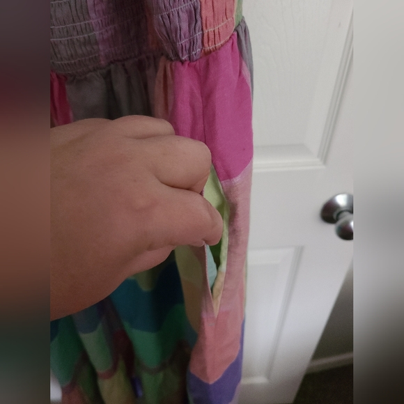 GAP Rainbow Plaid Maxi Dress - Picture 4 of 4